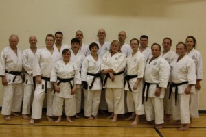 Canadian Blackbelts at the kata seminar in California