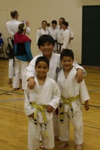Happy kids at the kata seminar