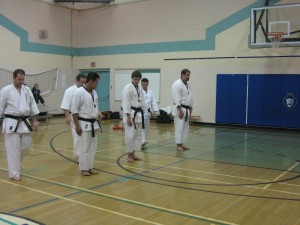 Winners in the black belt male kata division